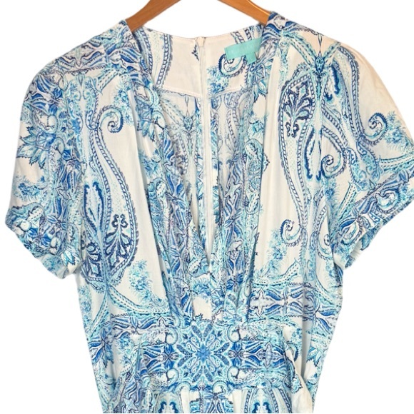 MELISSA ODABASH
Petunia paisley-print voile maxi dress EUC Wedding Resortwear L - Picture 6 of 11